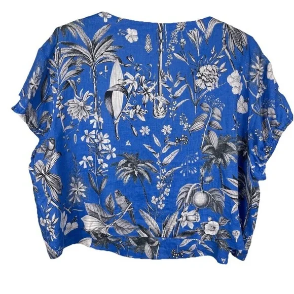 J Crew Cropped toile top - Picture 2 of 5